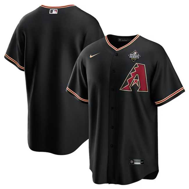 Mens Arizona Diamondbacks Blank Black 2023 World Series Cool Base Stitched Jersey Dzhi->arizona diamondbacks->MLB Jersey